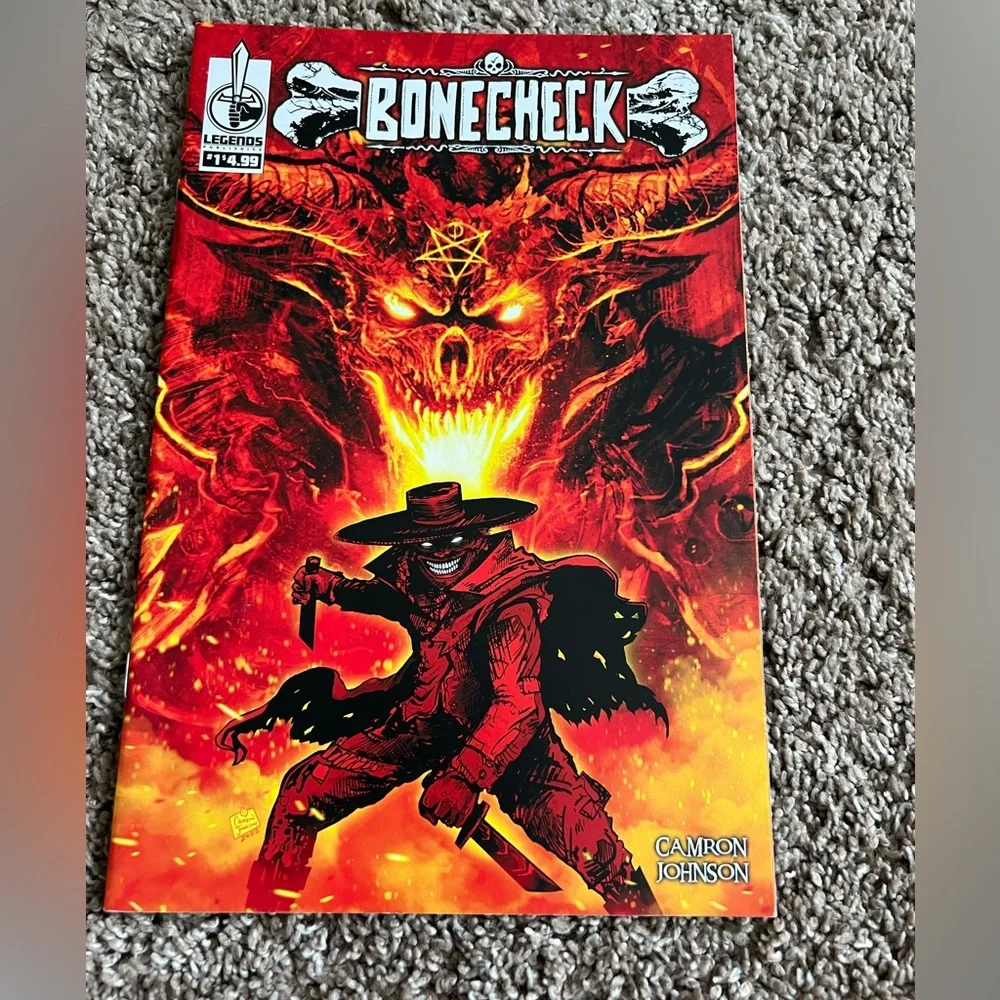 Bonecheck Comic Books Lot of 4 2022-2024 Camron Johnson Legends Comic Publishing